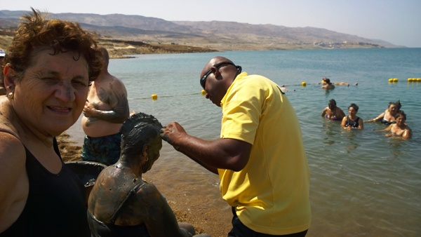 Mud Art at Dead Sea, Jordan