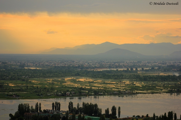 A View of Srinagar from Pari Mahal, India