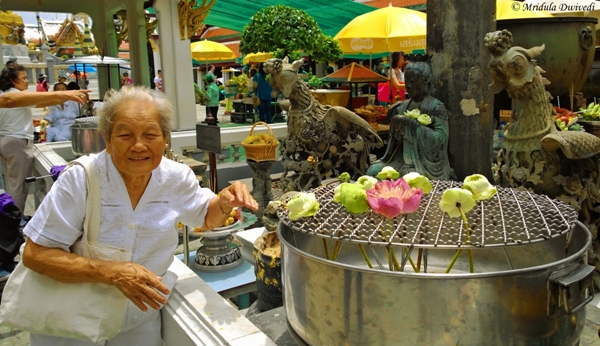 An Old Lady at the Grand Palace, Bangkok