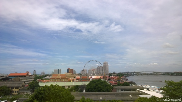 View from a room at Ramada Plaza Menam Riverside Hotel in Bangkok