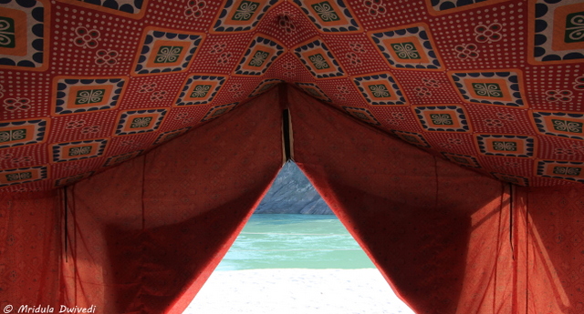 A Tent by River Ganga at Shivpuri, Uttarakhand, India