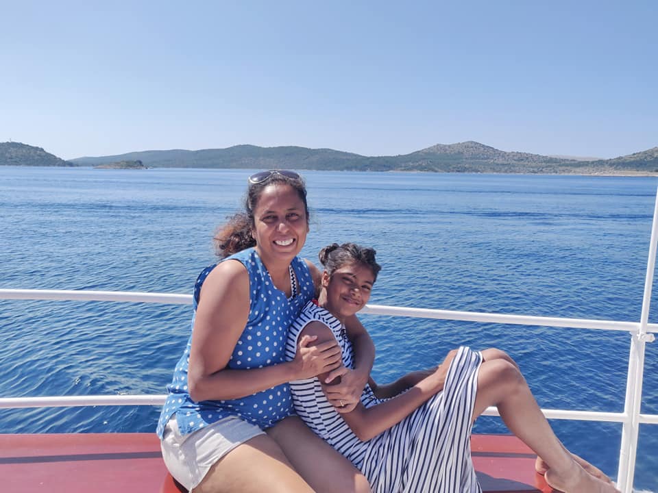 On the boat to the Telascica Nature Park in Croatia