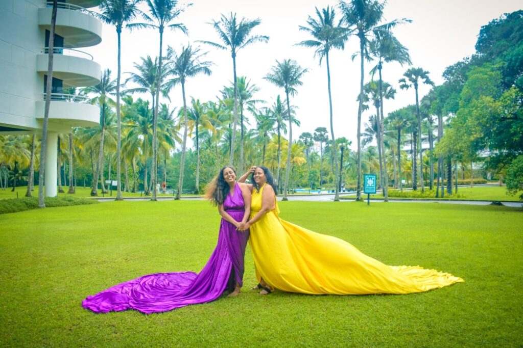 Flying dress photoshoot in Phuket, Thailand